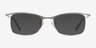 Vespid Light Gunmetal MetalEyeglass Frames from EyeBuyDirect, with Tinted Lenses