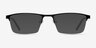 Algorithm Black MetalEyeglass Frames from EyeBuyDirect, with Tinted Lenses