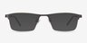 Algorithm Gray MetalEyeglass Frames from EyeBuyDirect, with Tinted Lenses