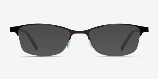 Pearl Brown MetalEyeglass Frames from EyeBuyDirect, with Tinted Lenses