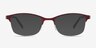 Pearl Rouge MétalMontures de lunettes de vue d'EyeBuyDirect, Avec des Verres Teintés