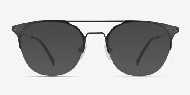 Ascent Black MetalEyeglass Frames from EyeBuyDirect, with Tinted Lenses