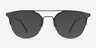 Ascent Black MetalEyeglass Frames from EyeBuyDirect, with Tinted Lenses