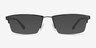 Bowler Gunmetal MétalMontures de lunettes de vue d'EyeBuyDirect, Avec des Verres Teintés