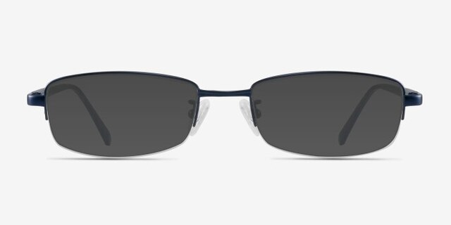 Limit Navy MetalEyeglass Frames from EyeBuyDirect, with Tinted Lenses