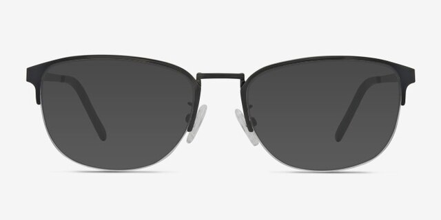 Silox Black MetalEyeglass Frames from EyeBuyDirect, with Tinted Lenses