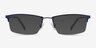 Furox Bleu marine MétalMontures de lunettes de vue d'EyeBuyDirect, Avec des Verres Teintés