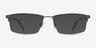 Furox Gunmetal MetalEyeglass Frames from EyeBuyDirect, with Tinted Lenses