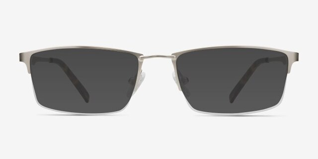 Furox Silver MetalEyeglass Frames from EyeBuyDirect, with Tinted Lenses
