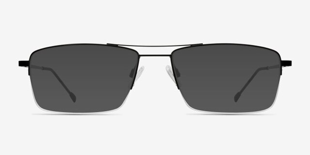 Creel Black MetalEyeglass Frames from EyeBuyDirect, with Tinted Lenses
