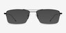 Creel Black MetalEyeglass Frames from EyeBuyDirect, with Tinted Lenses