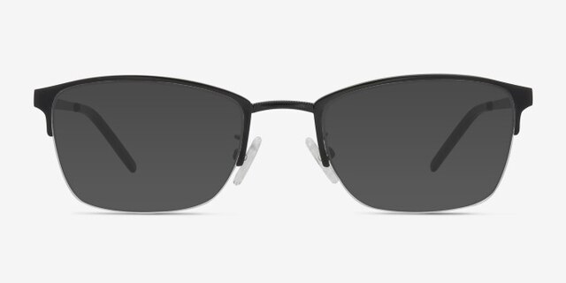 Argil Black MetalEyeglass Frames from EyeBuyDirect, with Tinted Lenses