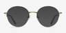 Albee Black Bronze MetalEyeglass Frames from EyeBuyDirect, with Tinted Lenses