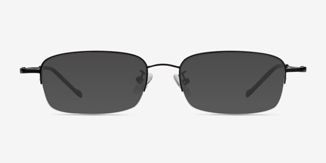 Strasse Black MetalEyeglass Frames from EyeBuyDirect, with Tinted Lenses