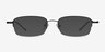 Strasse Black MetalEyeglass Frames from EyeBuyDirect, with Tinted Lenses