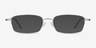 Strasse Silver MetalEyeglass Frames from EyeBuyDirect, with Tinted Lenses