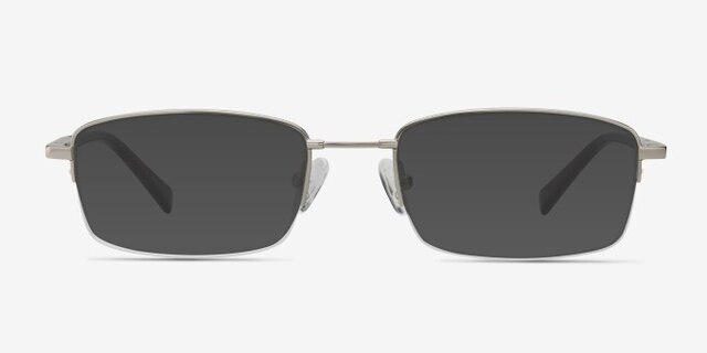 Motley Silver MetalEyeglass Frames from EyeBuyDirect, with Tinted Lenses