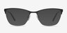 Lille Noir MétalMontures de lunettes de vue d'EyeBuyDirect, Avec des Verres Teintés