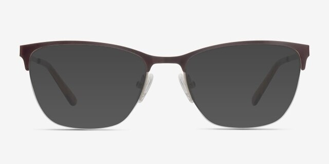 Lille Brown MetalEyeglass Frames from EyeBuyDirect, with Tinted Lenses
