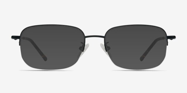 Munroe Black MetalEyeglass Frames from EyeBuyDirect, with Tinted Lenses