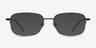 Munroe Black MetalEyeglass Frames from EyeBuyDirect, with Tinted Lenses