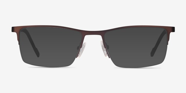 Variable Brown MetalEyeglass Frames from EyeBuyDirect, with Tinted Lenses