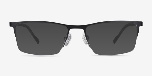 Variable Black MetalEyeglass Frames from EyeBuyDirect, with Tinted Lenses