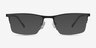 Variable Black MetalEyeglass Frames from EyeBuyDirect, with Tinted Lenses