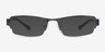 Vela Gunmetal MetalEyeglass Frames from EyeBuyDirect, with Tinted Lenses