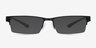 Macon Noir MétalMontures de lunettes de vue d'EyeBuyDirect, Avec des Verres Teintés