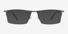 Carve Gunmetal MétalMontures de lunettes de vue d'EyeBuyDirect, Avec des Verres Teintés