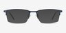 Vienna Navy MetalEyeglass Frames from EyeBuyDirect, with Tinted Lenses