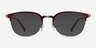 Axiom Red MetalEyeglass Frames from EyeBuyDirect, with Tinted Lenses