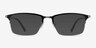 Logic Matte Black MetalEyeglass Frames from EyeBuyDirect, with Tinted Lenses