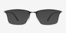 Logic Matte Gray MetalEyeglass Frames from EyeBuyDirect, with Tinted Lenses