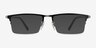 Vector Black MetalEyeglass Frames from EyeBuyDirect, with Tinted Lenses