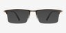 Vector Brun MétalMontures de lunettes de vue d'EyeBuyDirect, Avec des Verres Teintés