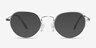 Kalpana Silver MetalEyeglass Frames from EyeBuyDirect, with Tinted Lenses