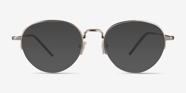Noblesse Golden MetalEyeglass Frames from EyeBuyDirect, with Tinted Lenses