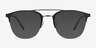 Society Black MetalEyeglass Frames from EyeBuyDirect, with Tinted Lenses