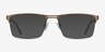 Cavalier Brown MetalEyeglass Frames from EyeBuyDirect, with Tinted Lenses