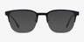 Fathom Blue Black MetalEyeglass Frames from EyeBuyDirect, with Tinted Lenses