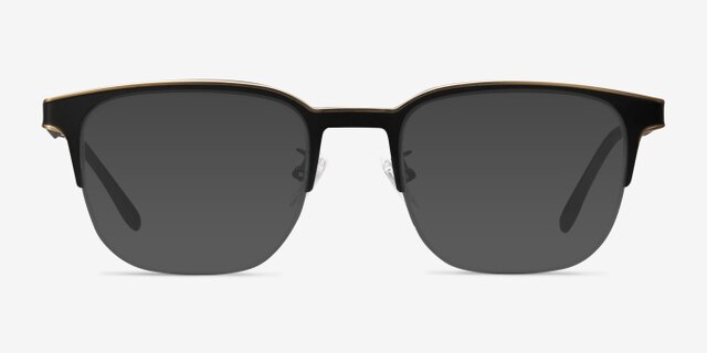 Fathom Bronze Black MétalMontures de lunettes de vue d'EyeBuyDirect, Avec des Verres Teintés