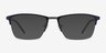 Osmosis Blue MetalEyeglass Frames from EyeBuyDirect, with Tinted Lenses