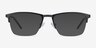 Osmosis Noir MétalMontures de lunettes de vue d'EyeBuyDirect, Avec des Verres Teintés