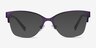 Feline Purple Acetate-metalEyeglass Frames from EyeBuyDirect, with Tinted Lenses