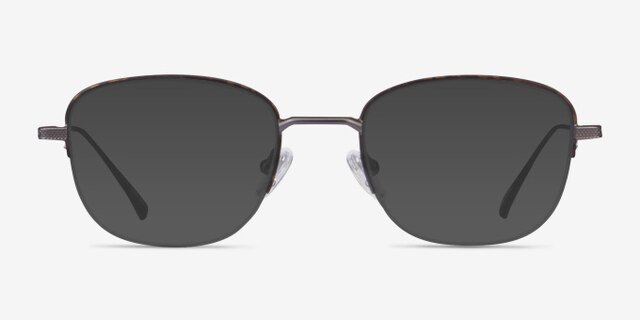 Navigator Tortoise MetalEyeglass Frames from EyeBuyDirect, with Tinted Lenses