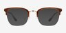 Curie Brown Acetate-metalEyeglass Frames from EyeBuyDirect, with Tinted Lenses