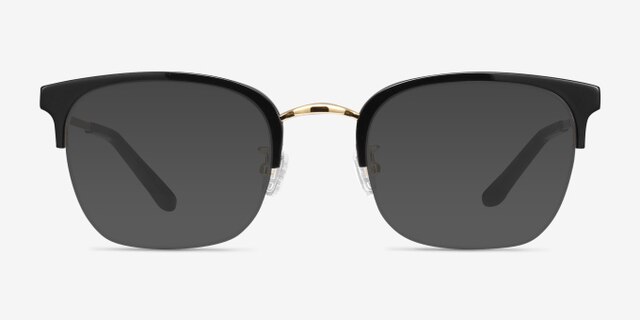 Curie Black Acetate-metalEyeglass Frames from EyeBuyDirect, with Tinted Lenses