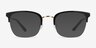 Curie Black Acetate-metalEyeglass Frames from EyeBuyDirect, with Tinted Lenses